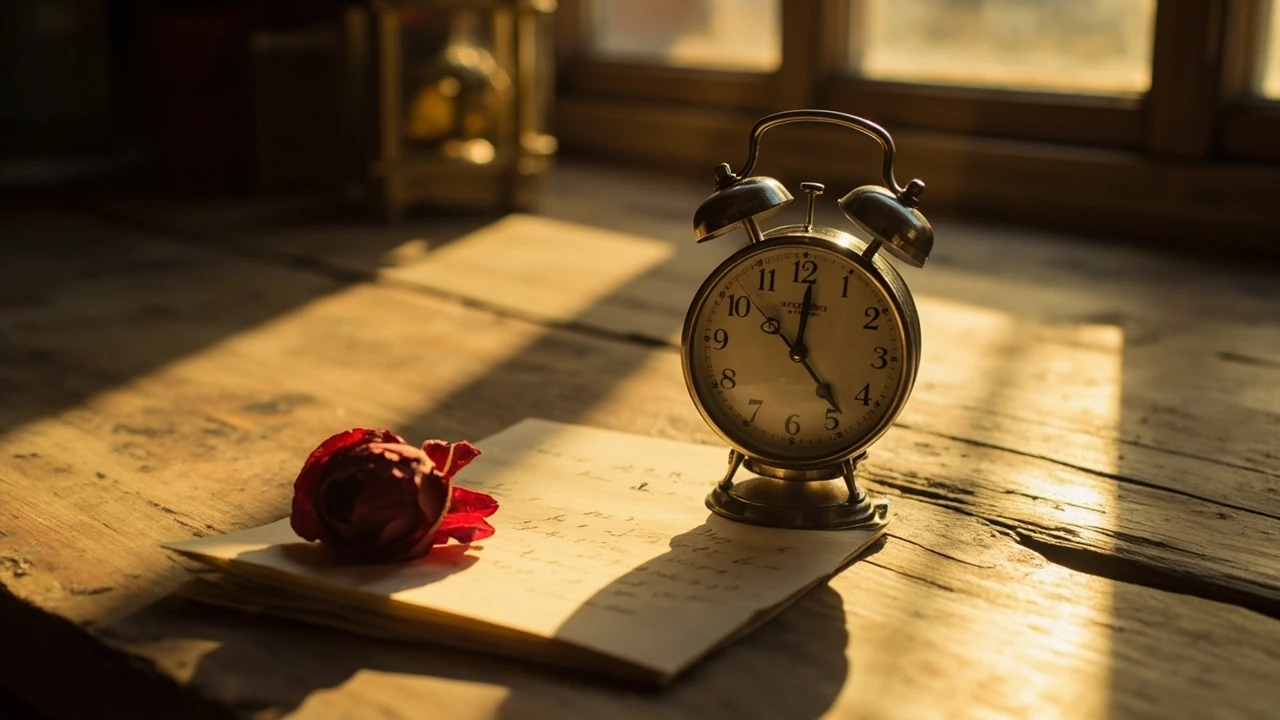 Uhr zeigt 12:12 Uhr, Symbolik für die Bedeutung der Uhrzeit in der Liebe